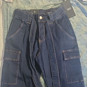 American Bazi Dark Blue Women's Ankle Jeans